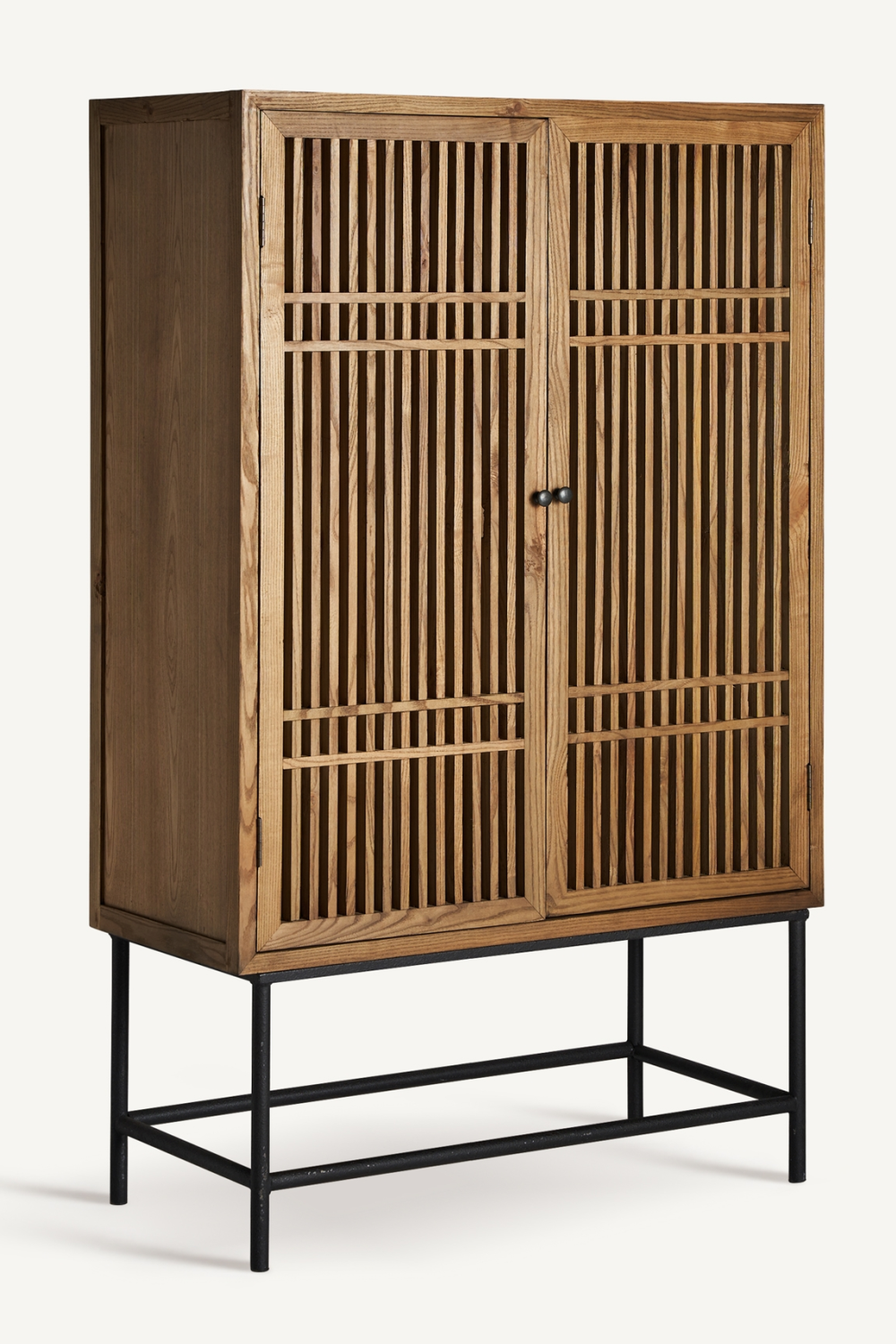 Slatted Elm Wood Cabinet | Vical Home Xuzhou | Oroa.com