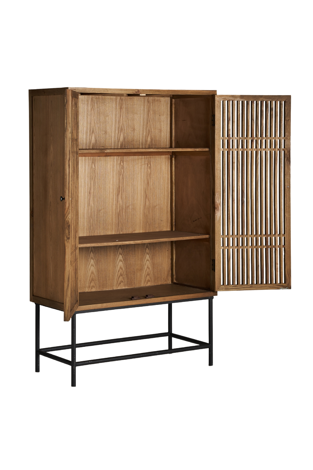 Slatted Elm Wood Cabinet | Vical Home Xuzhou | Oroa.com