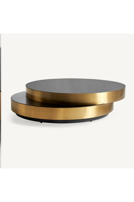 Black Glass Oval Coffee Table | Vical Home Grein | Oroa.com