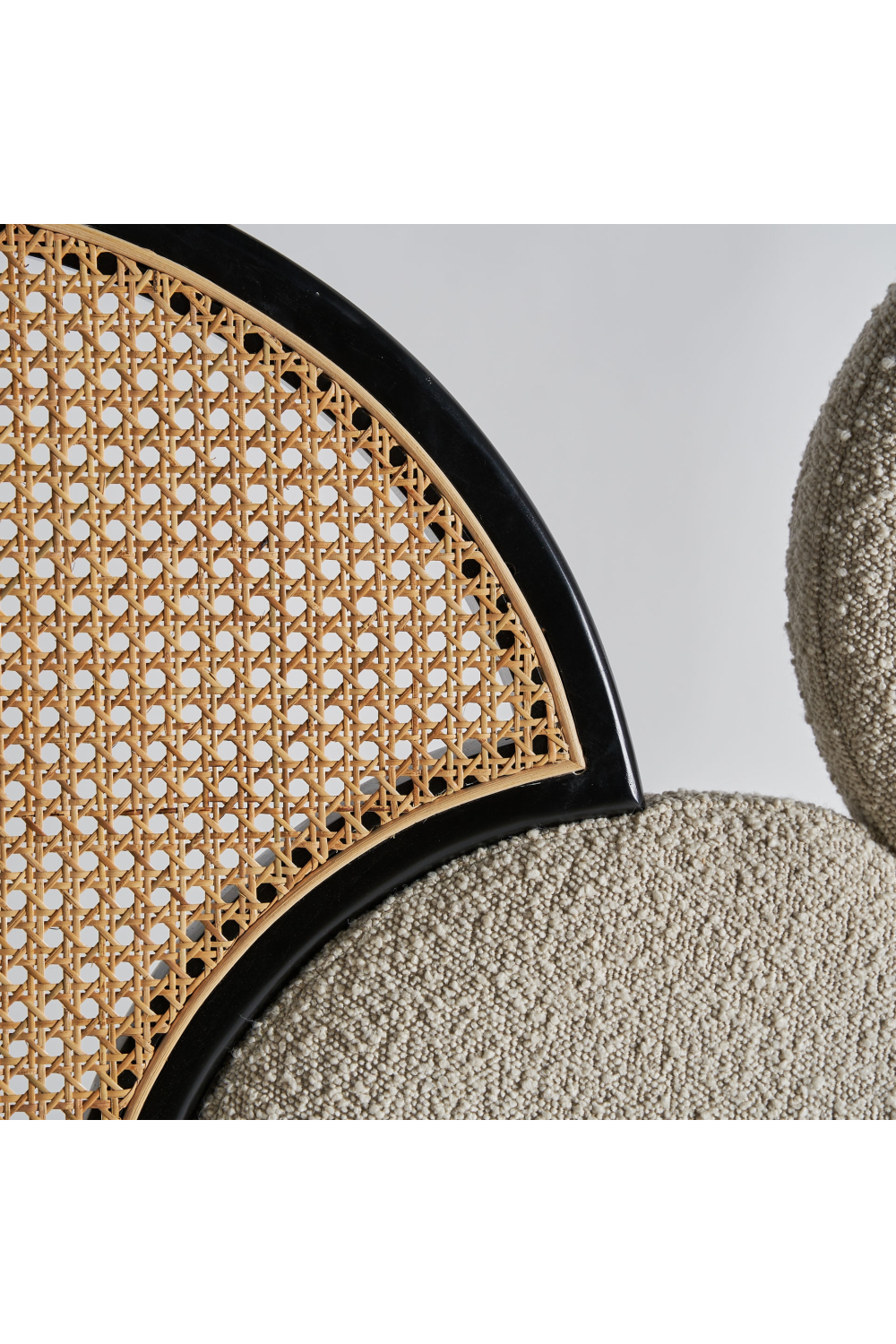 Bouclé and Rattan Headboard | Vical Home Prati | Oroa.com