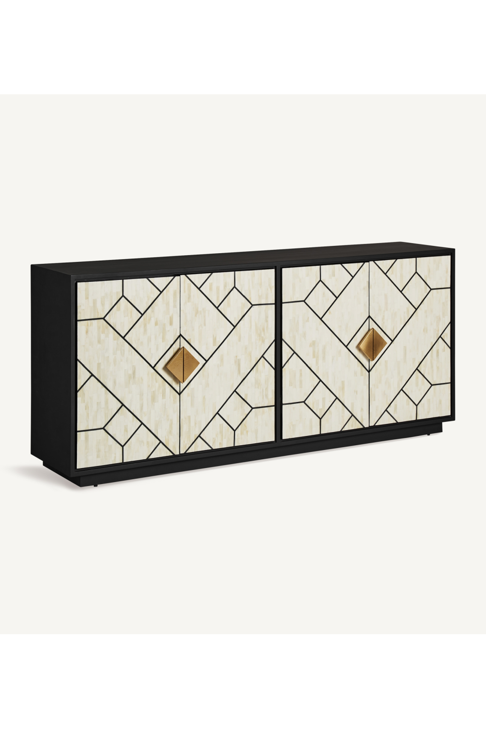 White & Gold Modern Sideboard | Vical Home Charmes | Oroa.com