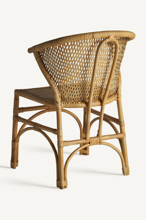 Rattan Curved Dining Chair | Vical Home Nalles | Oroa.com