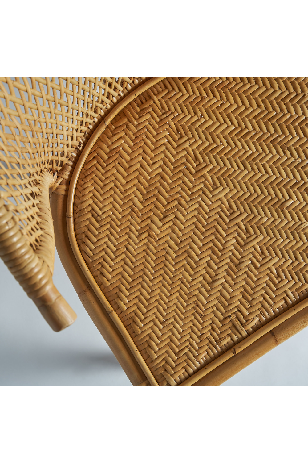 Rattan Curved  Accent Chair | Vical Home Nalles | Oroa.com