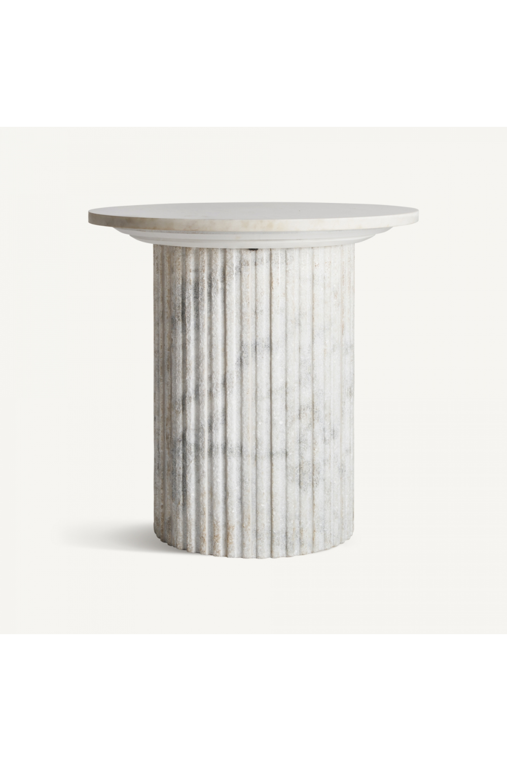 Ridged Pillar Base Side Table | Vical Home Esches | Oroa.com