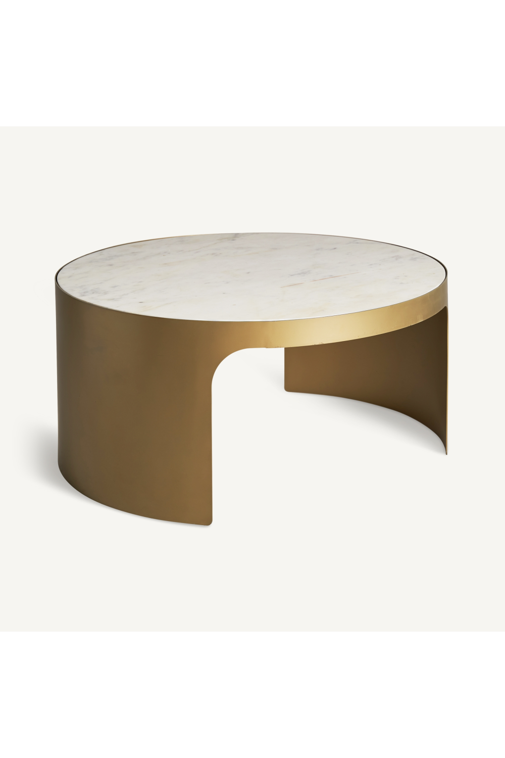 Round Gold Coffee Table | Vical Home Dijon | Oroa.com