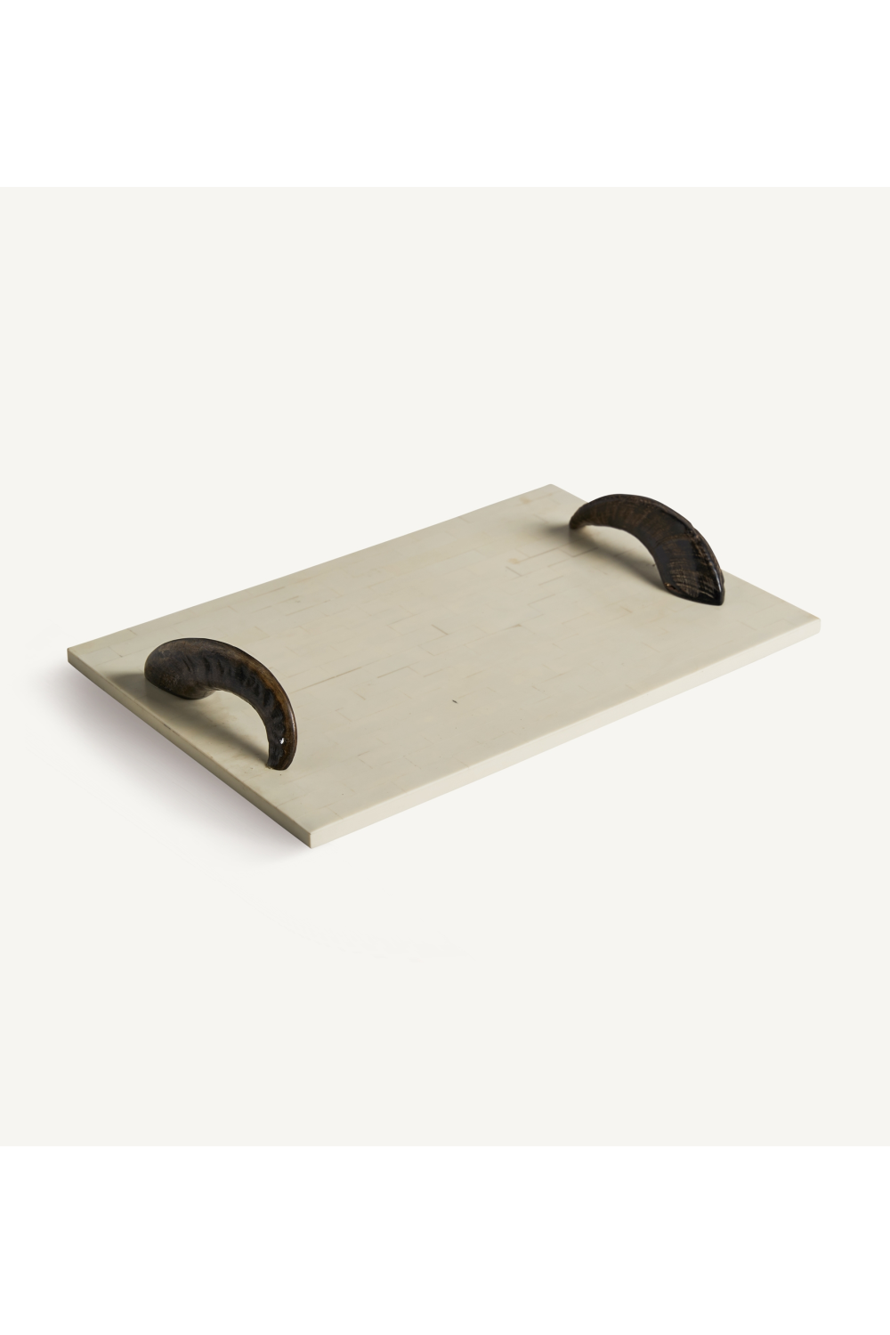 Ivory Colored Rectangular Tray | Vical Home Kadie | Oroa.com