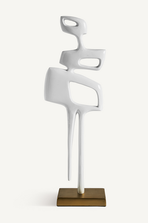 White Contemporary Decor Figure (2) | Vical Home Hubble | Oroa.com