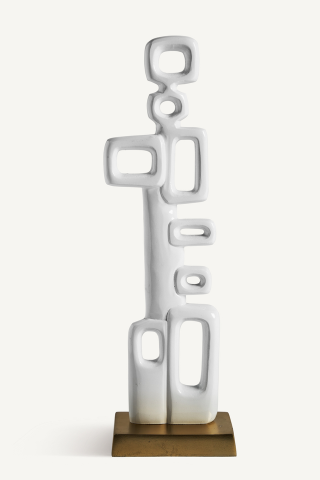 White Aluminum Decor Figure (2) | Vical Home Hubble | Oroa.com