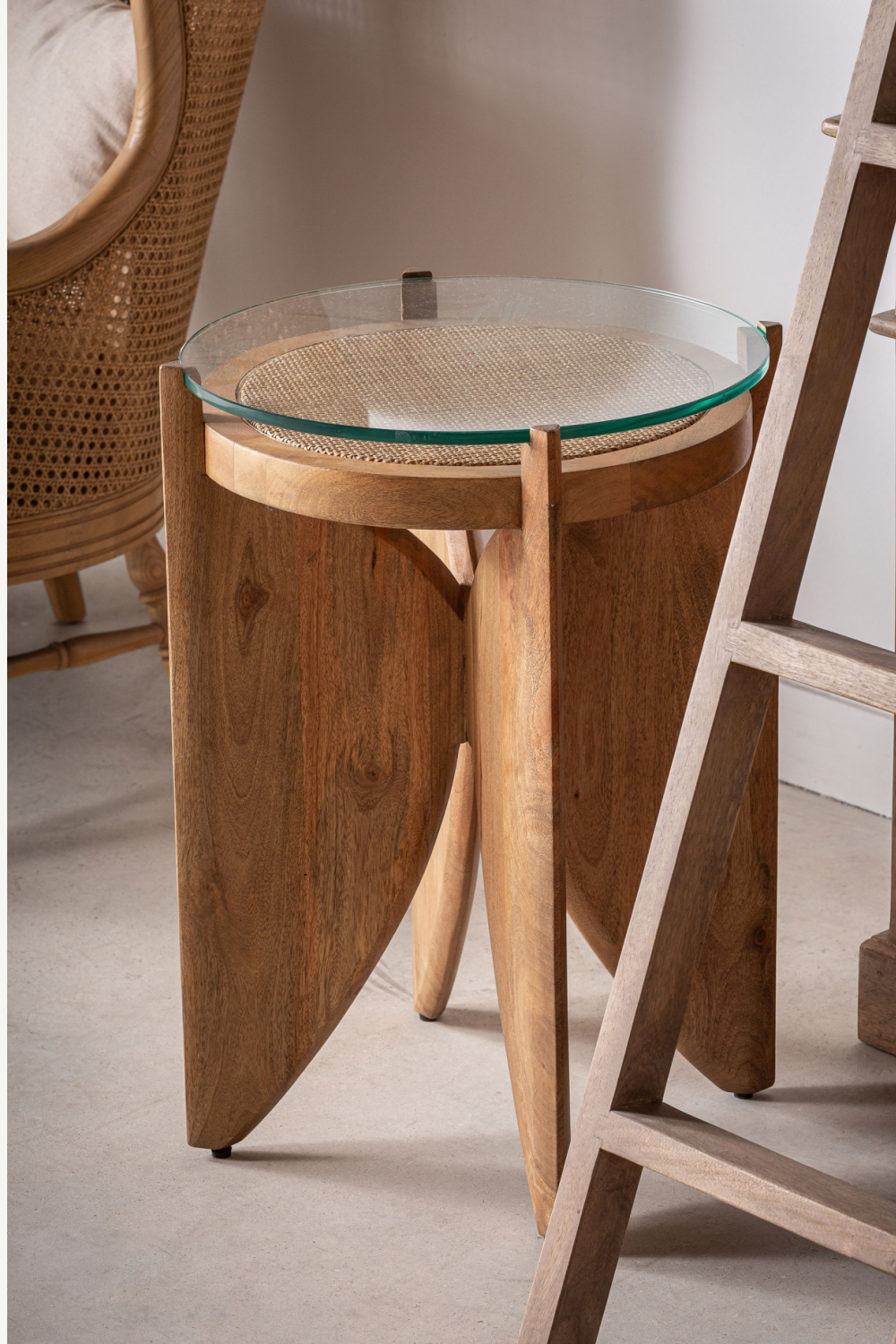 Rattan Accent Side Table | Vical Home Riesa | Oroa.com