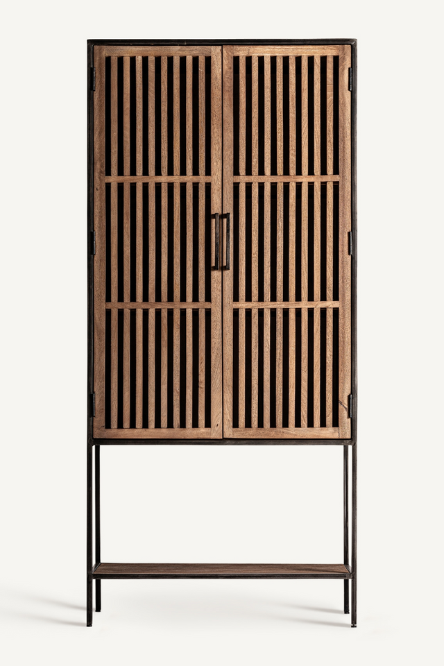 Slatted Mango Wood Cabinet | Vical Home Gaffney | Oroa.com