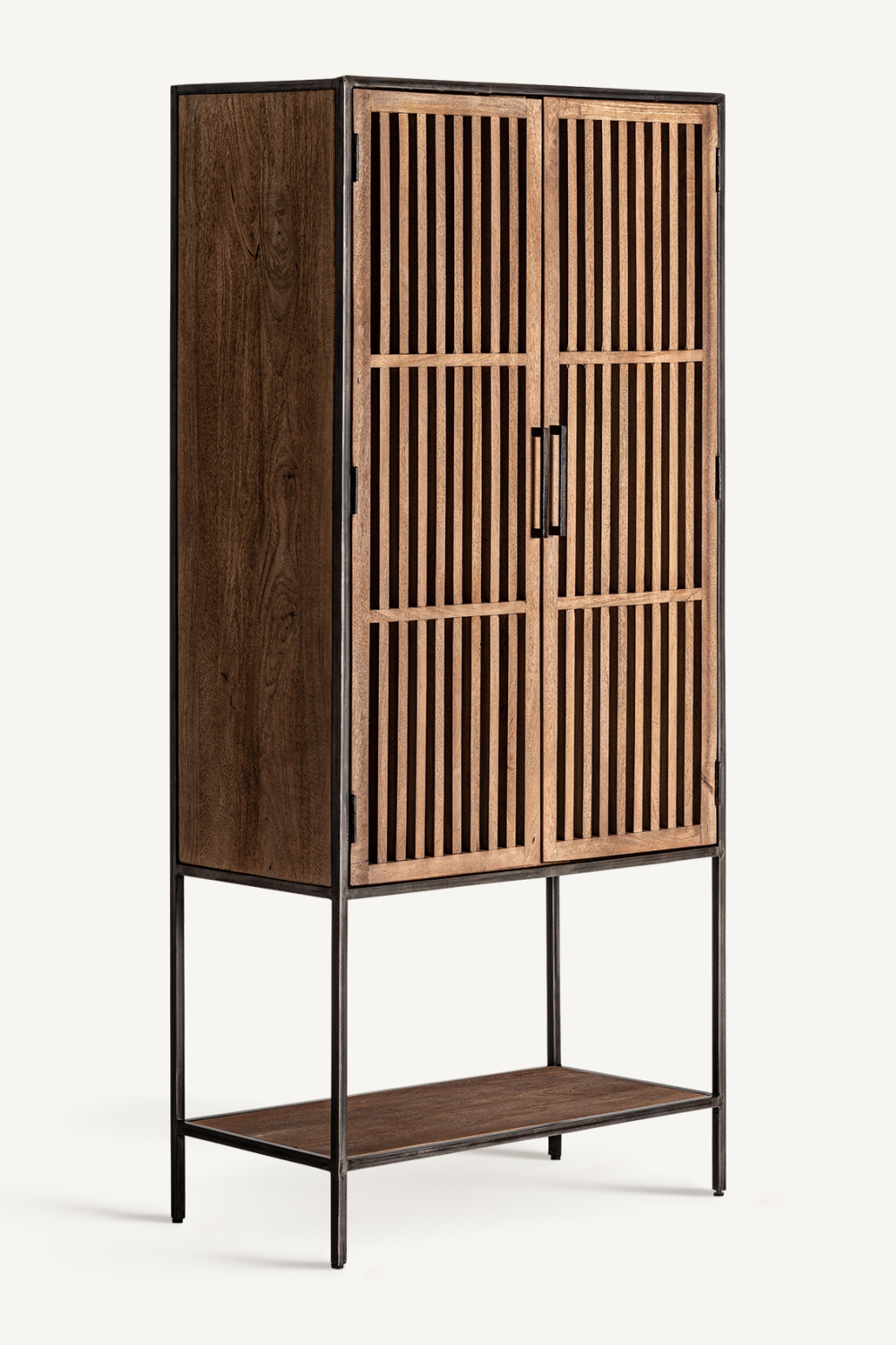 Slatted Mango Wood Cabinet | Vical Home Gaffney | Oroa.com