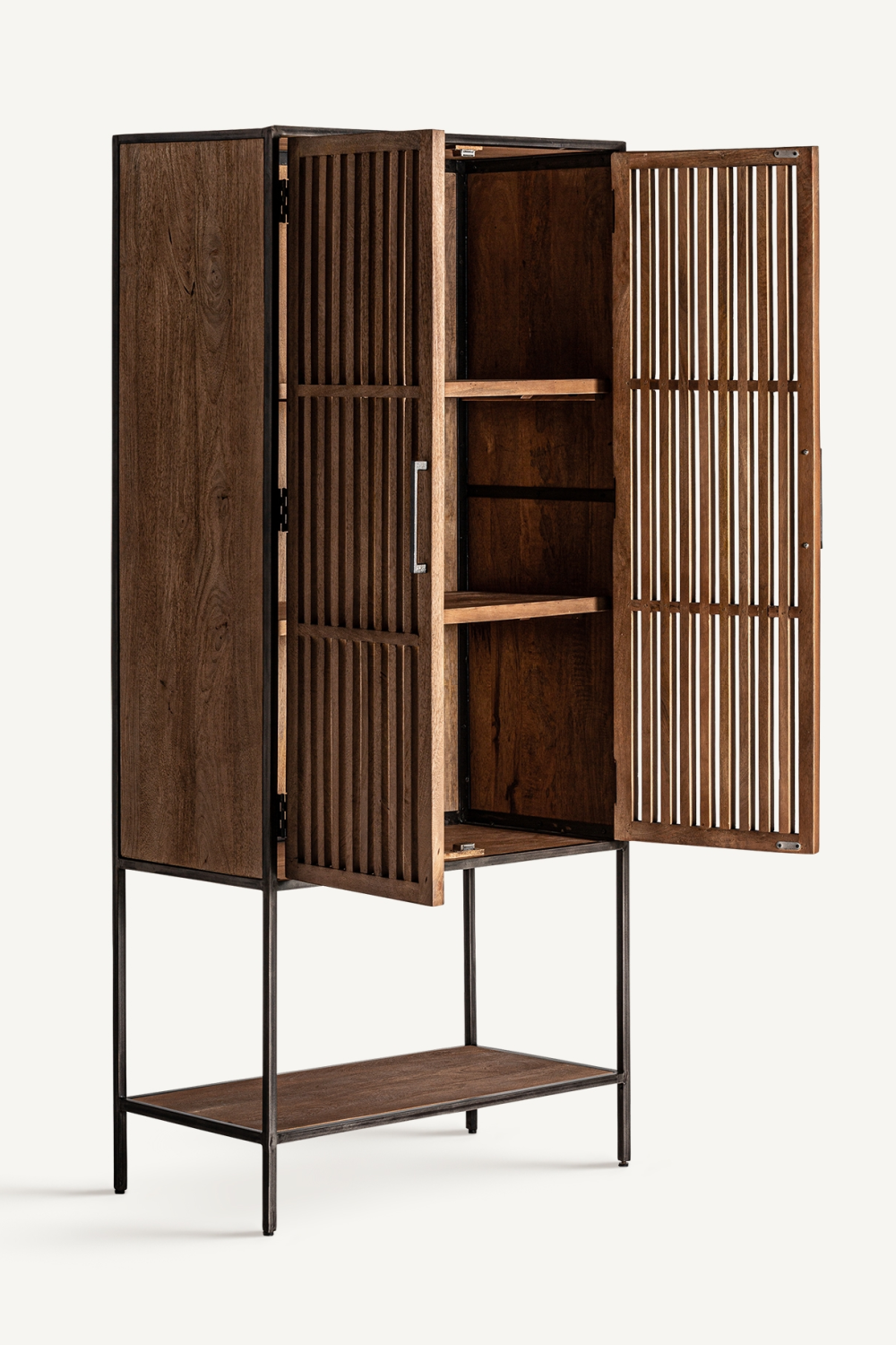 Slatted Mango Wood Cabinet | Vical Home Gaffney | Oroa.com