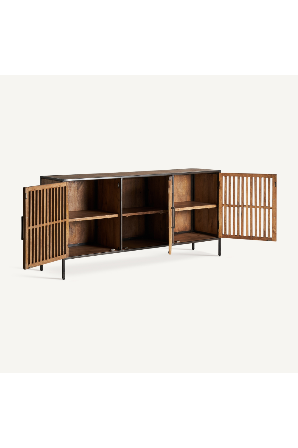 Mango Wood Slatted Sideboard | Vical Home Gaffney | Oroa.com