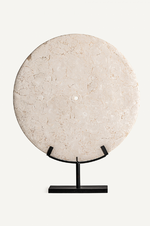 Cream Marble Round Decorative Object | Vical Home | Oroa.com