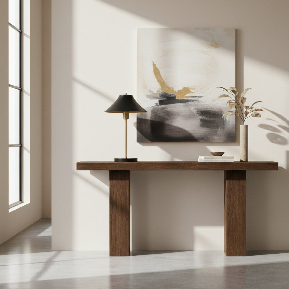   Black Conical Table Lamp | Oroa.com