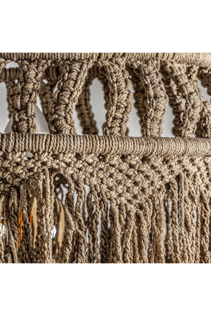 Woven Brown Cotton Pendant Light | Vical Home | Oroa.com
