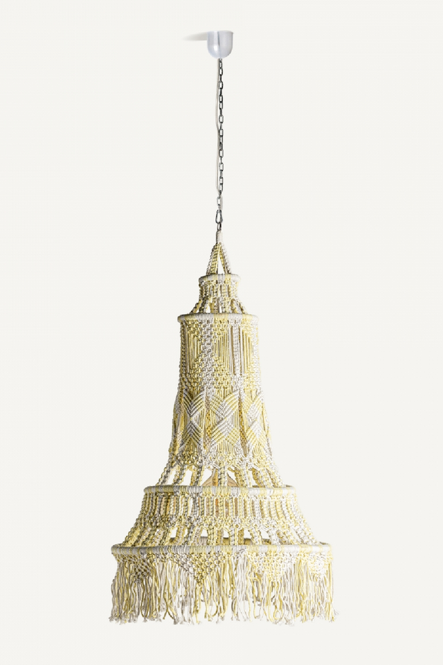 Yellow Cotton Pendant Light | Vical Home | Oroa.com