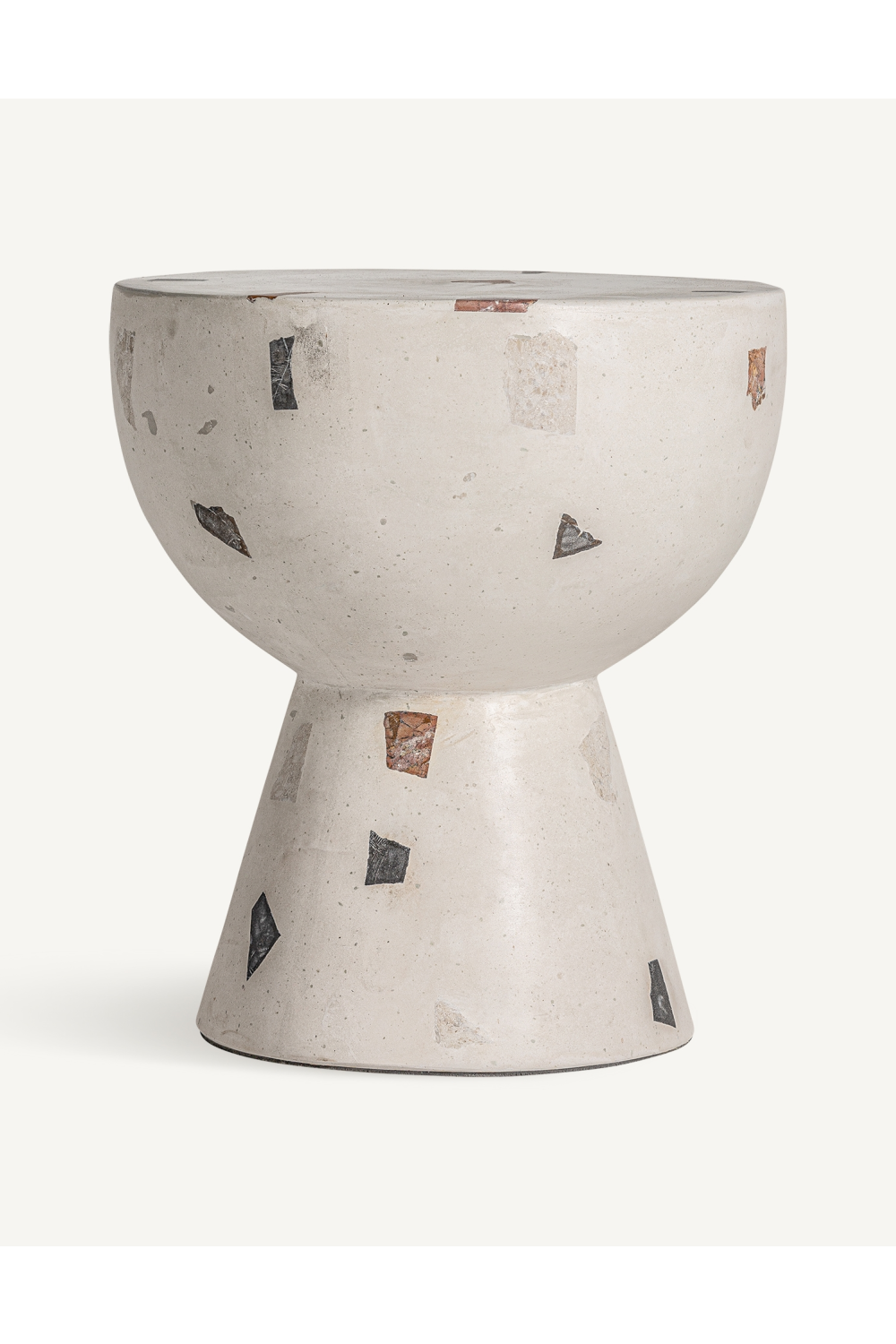 White Terrazzo Side Table | Vical Home Massa | Oroa.com