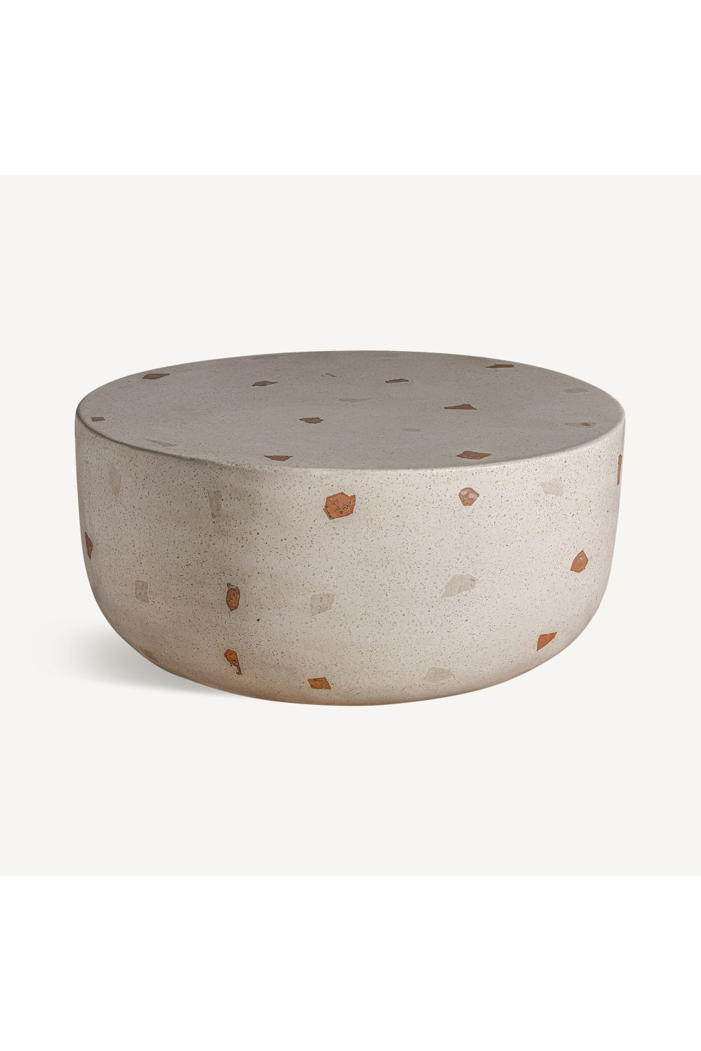 Solid White Terrazzo Coffee Table | Vical Home Massa | Oroa.com