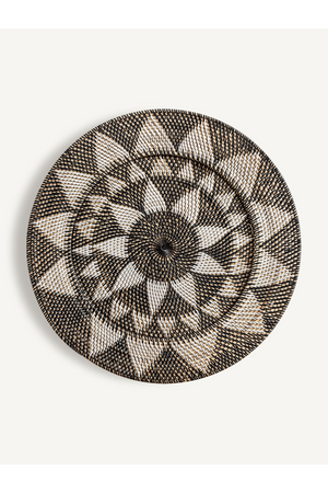 Round Patterned Rattan Wall Decor M | Vical Home Zirba | Oroa.com