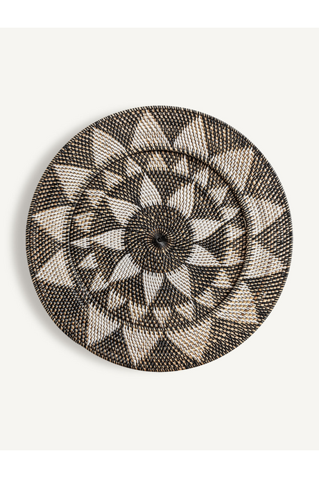 Round Patterned Rattan Wall Decor M | Vical Home Zirba | Oroa.com