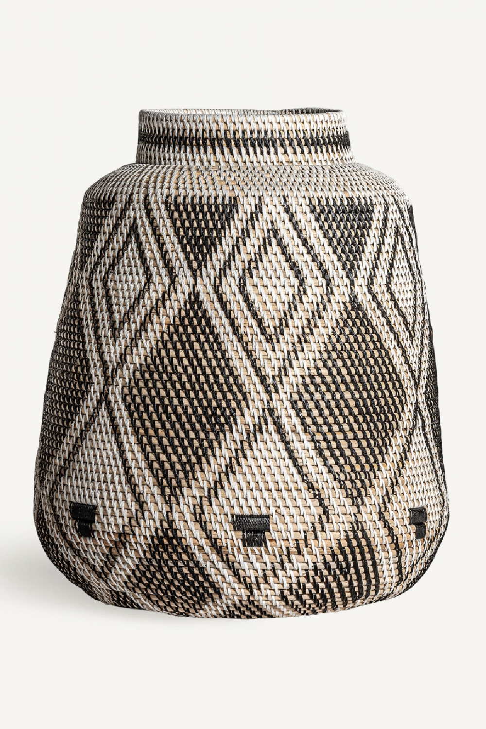 Geometric Patterned Rattan Vase | Vical Home Zirba | Oroa.com