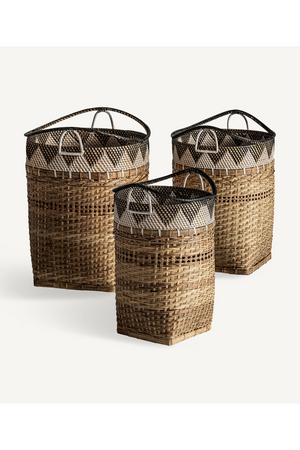 Rattan Stackable Baskets (3) | Vical Home Zirba | Oroa.com