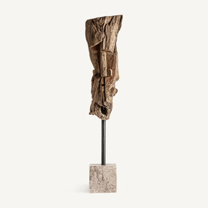   Organic-Shaped Tropical Wood Sculpture | Oroa.com