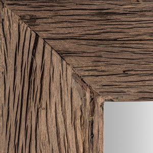   Modern European furniture - Rustic Pine Square Mirror - www.oroa.com | Oroa.com