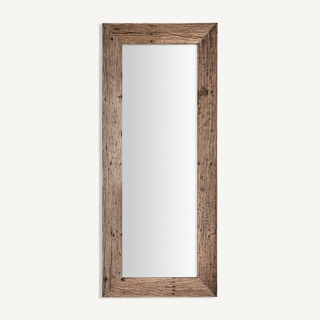 Modern European furniture - Rustic Pine Rectangular Mirror - www.oroa.com
