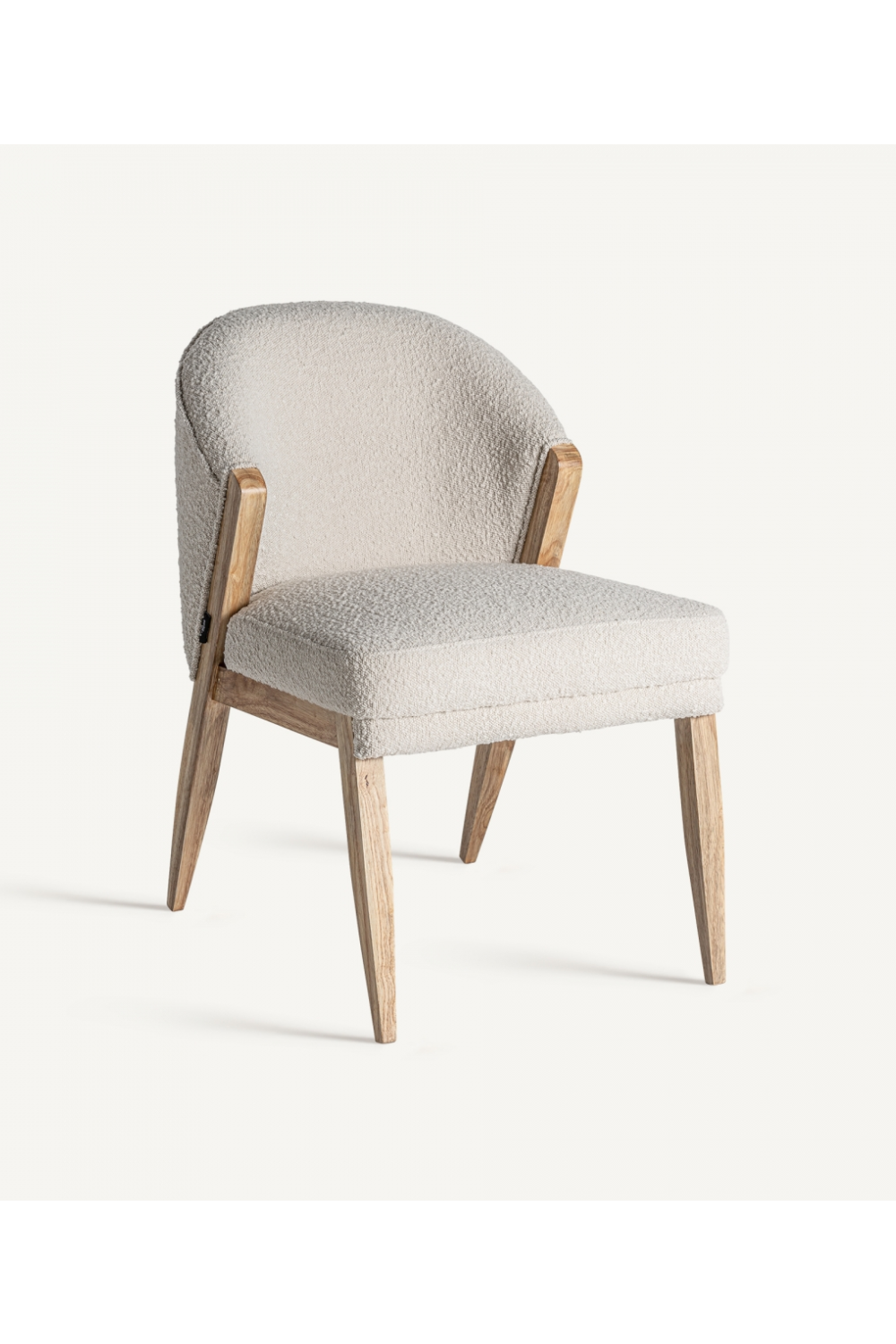 Pine Framed Bouclé Accent Chair | Vical Home Pratti | Oroa.com