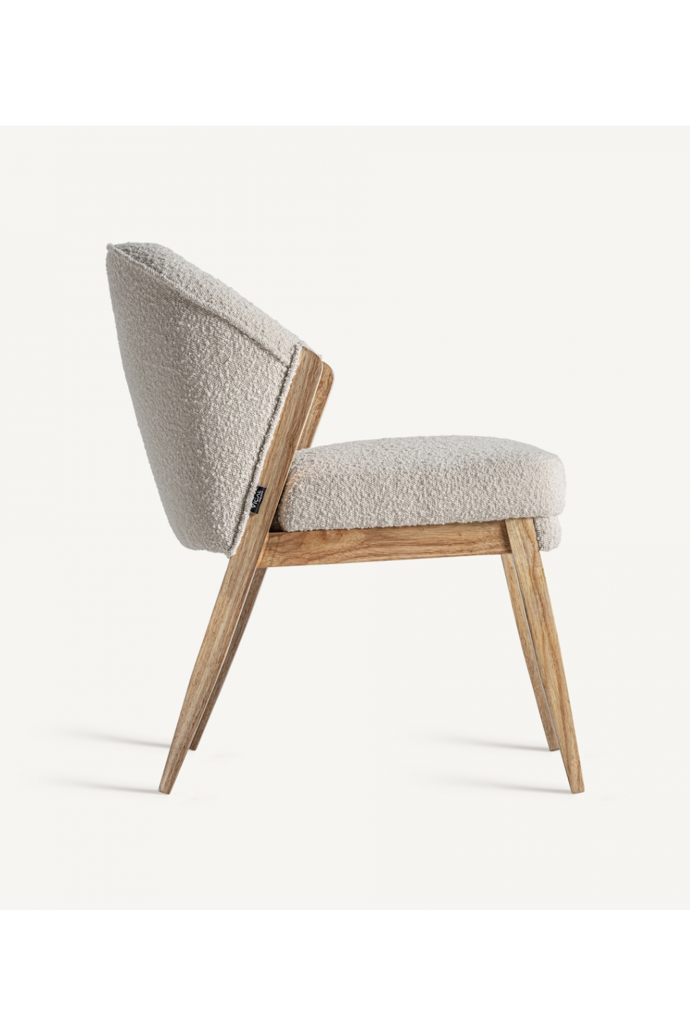 Pine Framed Bouclé Accent Chair | Vical Home Pratti | Oroa.com