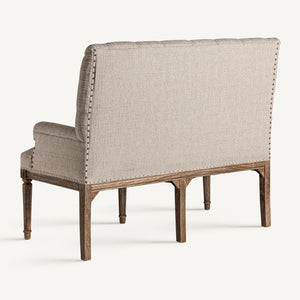  Beige Fabric Tufted Sofa | Oroa.com