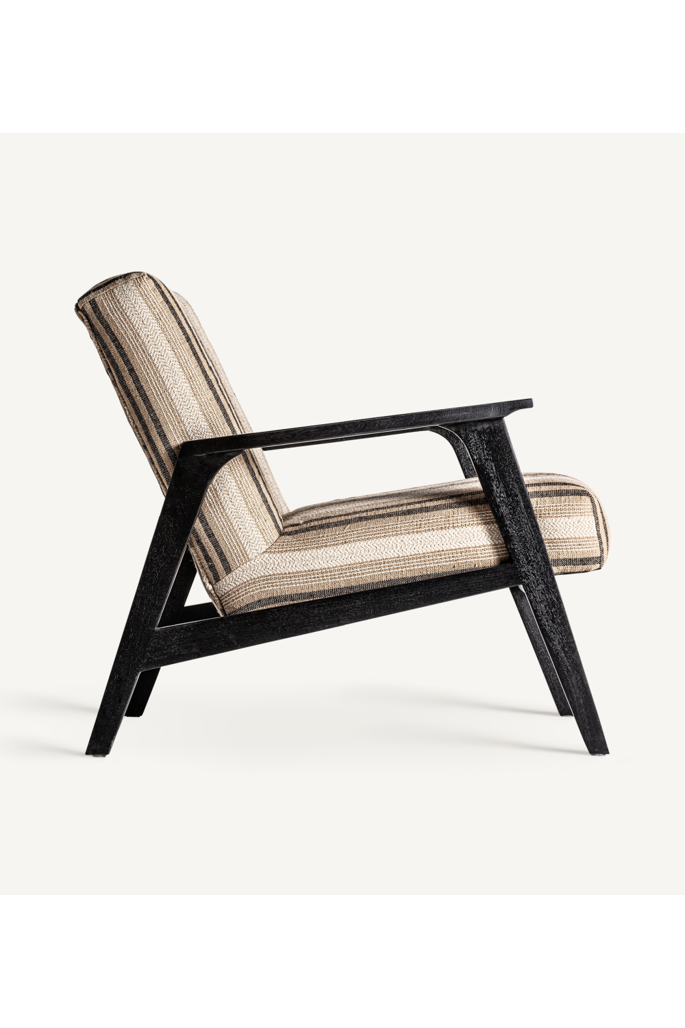 Beige Striped Lounge Armchair | Vical Home Nuk | Oroa.com