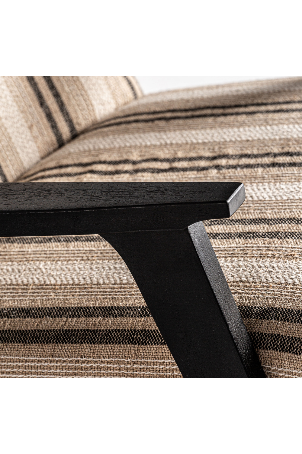 Beige Striped Lounge Armchair | Vical Home Nuk | Oroa.com