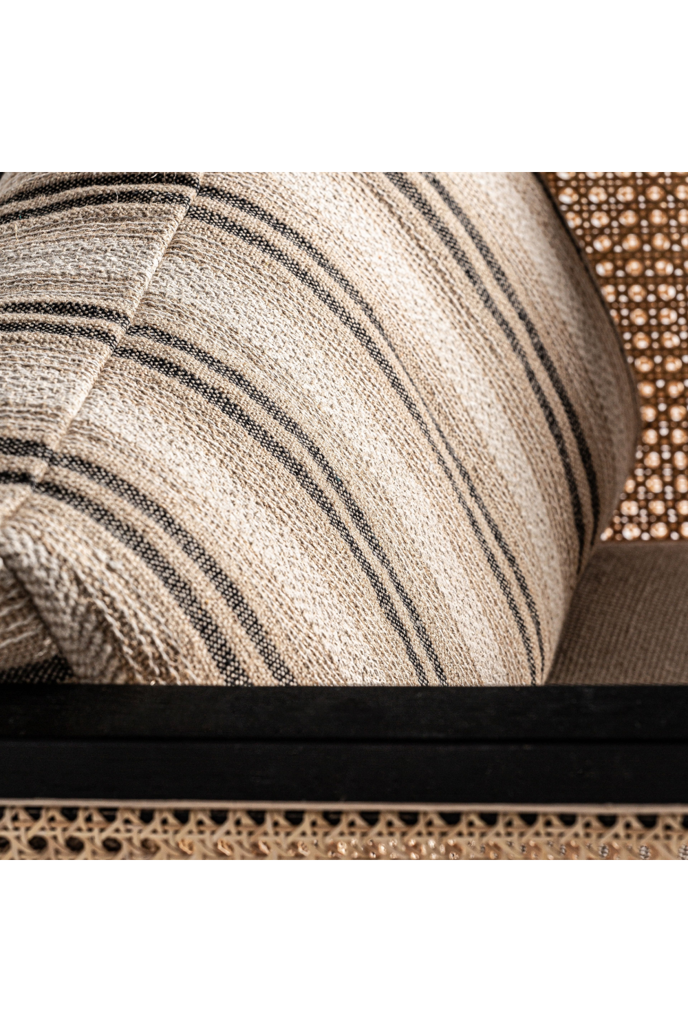 Beige Striped Rattan Accent Chair | Vical Home Nuk | Oroa.com