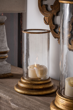 Gold Wooden Candle Holder | Vical Home | Oroa.com