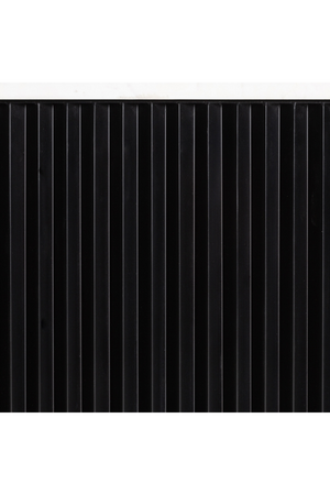 Black Fluted 4-Door Media Unit | Vical Home Bettingen | Oroa.com