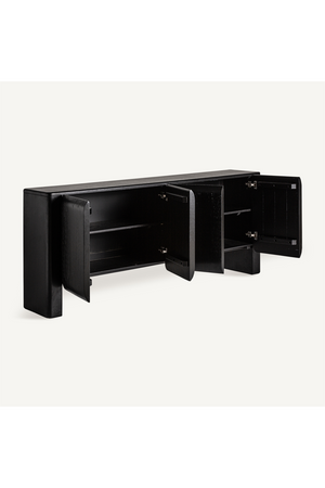   Black Carved Mango Sideboard | Oroa.com