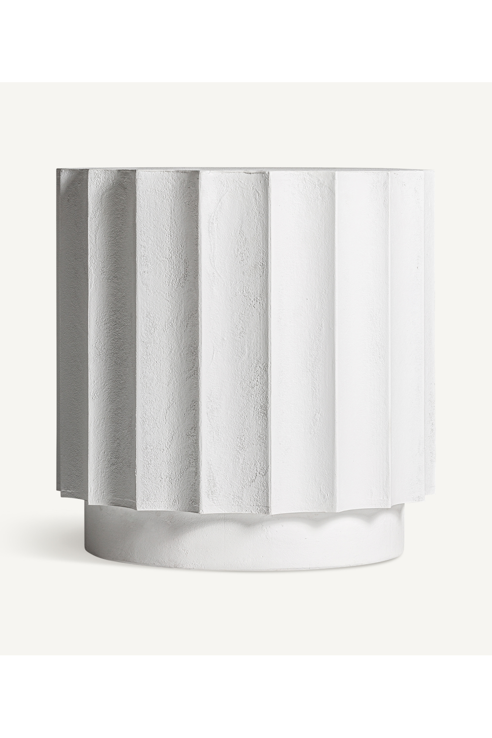 White Fluted Side Table | Vical Home Mulcey | Oroa.com