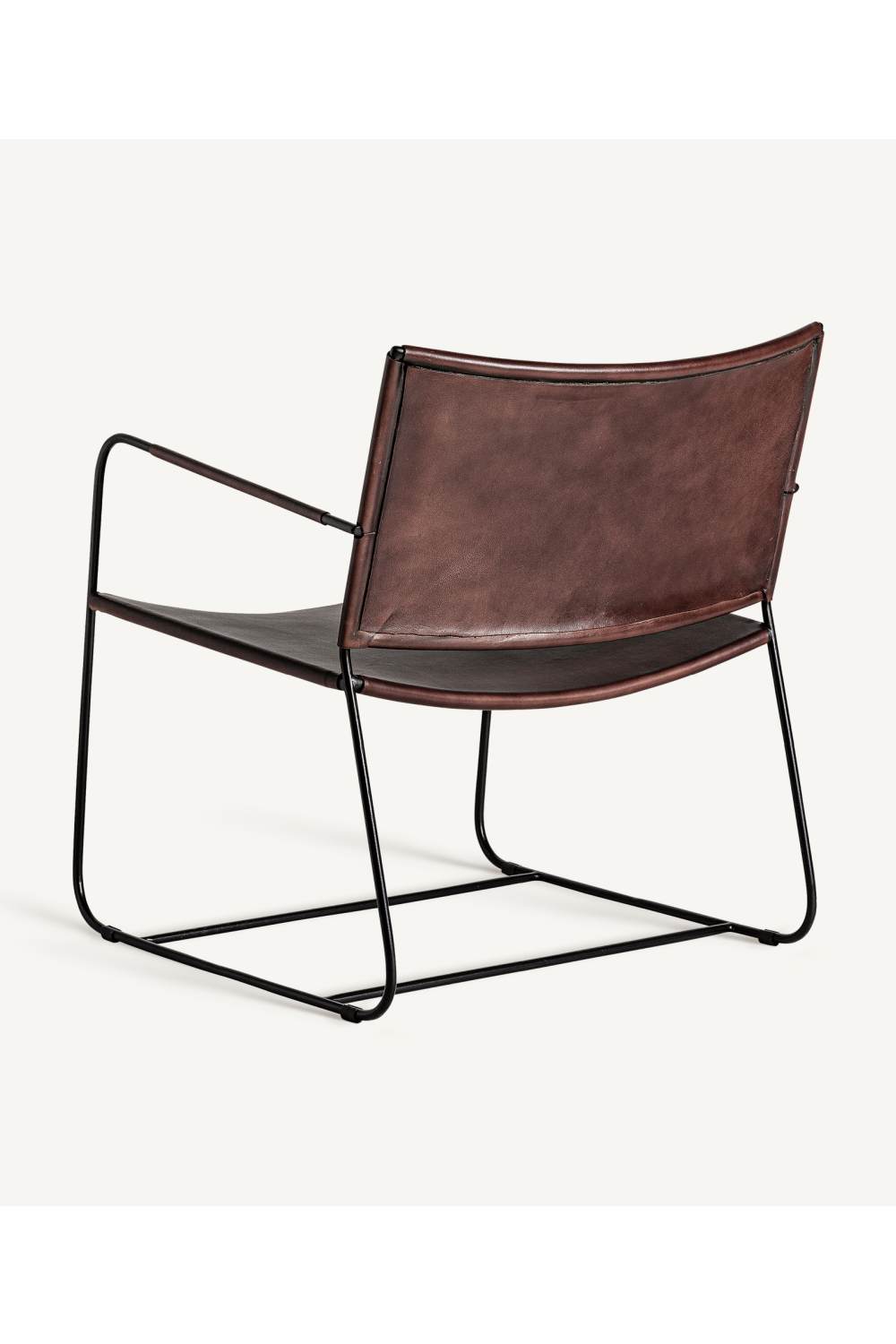 Brown Leather Covered Armchair | Vical Home Zell | Oroa.com