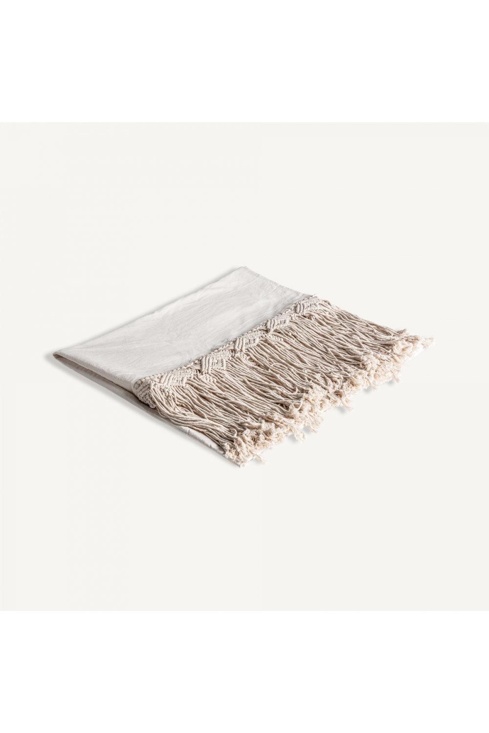 White Cotton Throw Blanket | Vical Home Clancy | Oroa.com