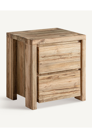 Teak 2-Drawer Nightstand | Vical Home Lux | Oroa.com