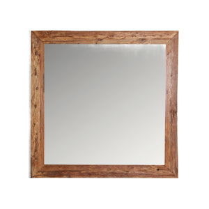   Teak Wood Square Mirror | Oroa.com