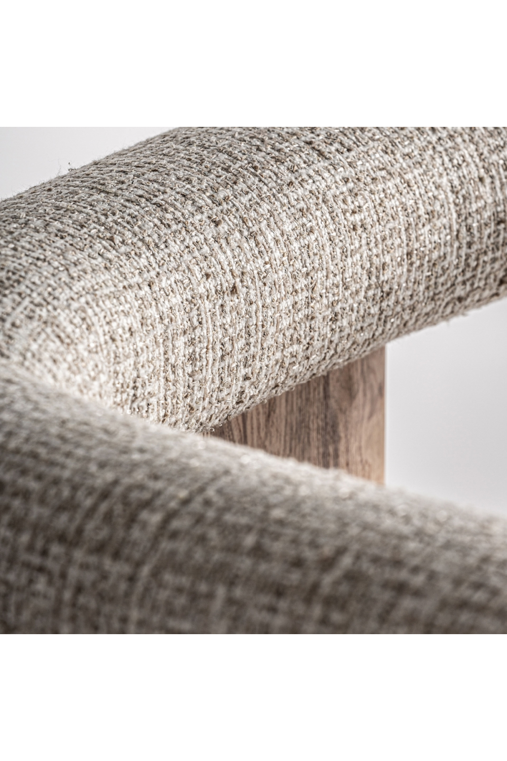 Natural Oak Curved Accent Chair | Vical Home Ustka | Oroa.com