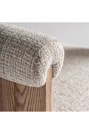 Natural Oak Curved Accent Chair | Vical Home Ustka | Oroa.com