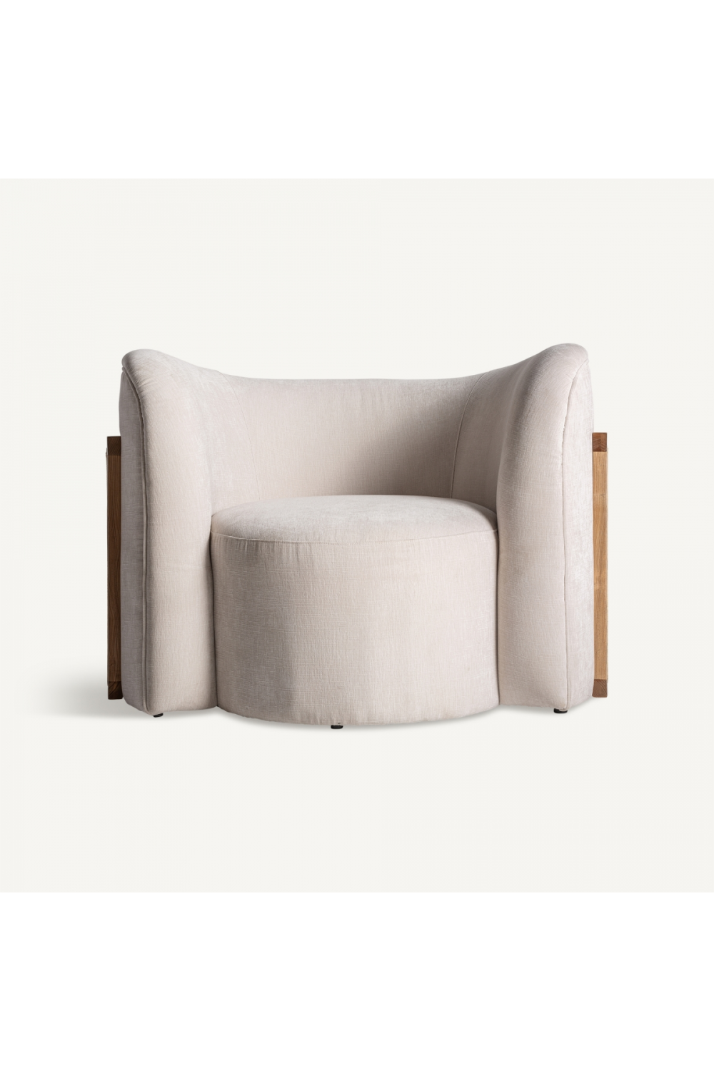 Rattan White Upholstered Armchair | Vical Home Nyul | Oroa.com