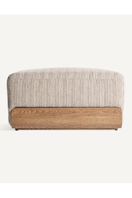 Cream Square Ottoman | Vical Home Kocs | Oroa.com