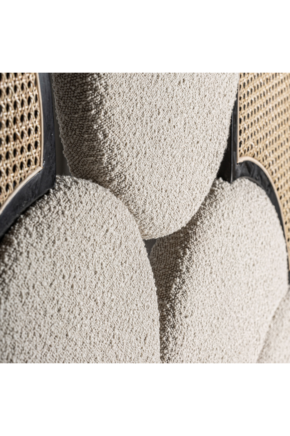 Bouclé and Rattan Headboard | Vical Home Prati | Oroa.com