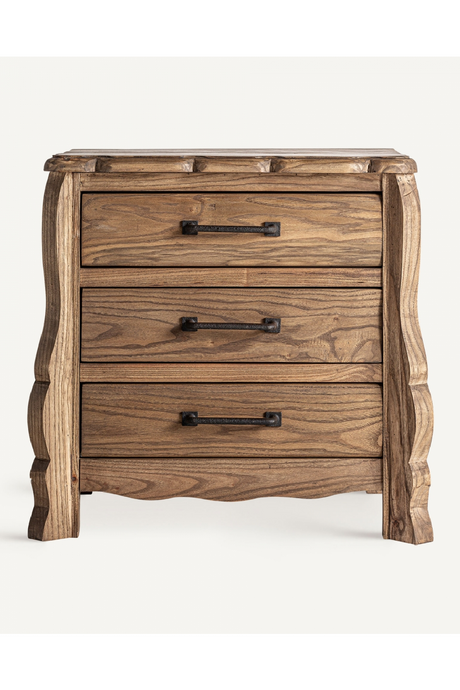 3-Drawer Elm Bedside Table | Vical Home Brixton | Oroa.com